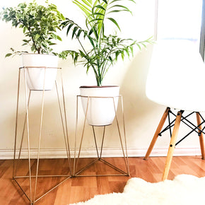 Pedestal de Metal - Dorado